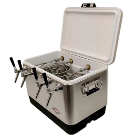 Stainless Steel Jockey Box Cooler 4 Taps 